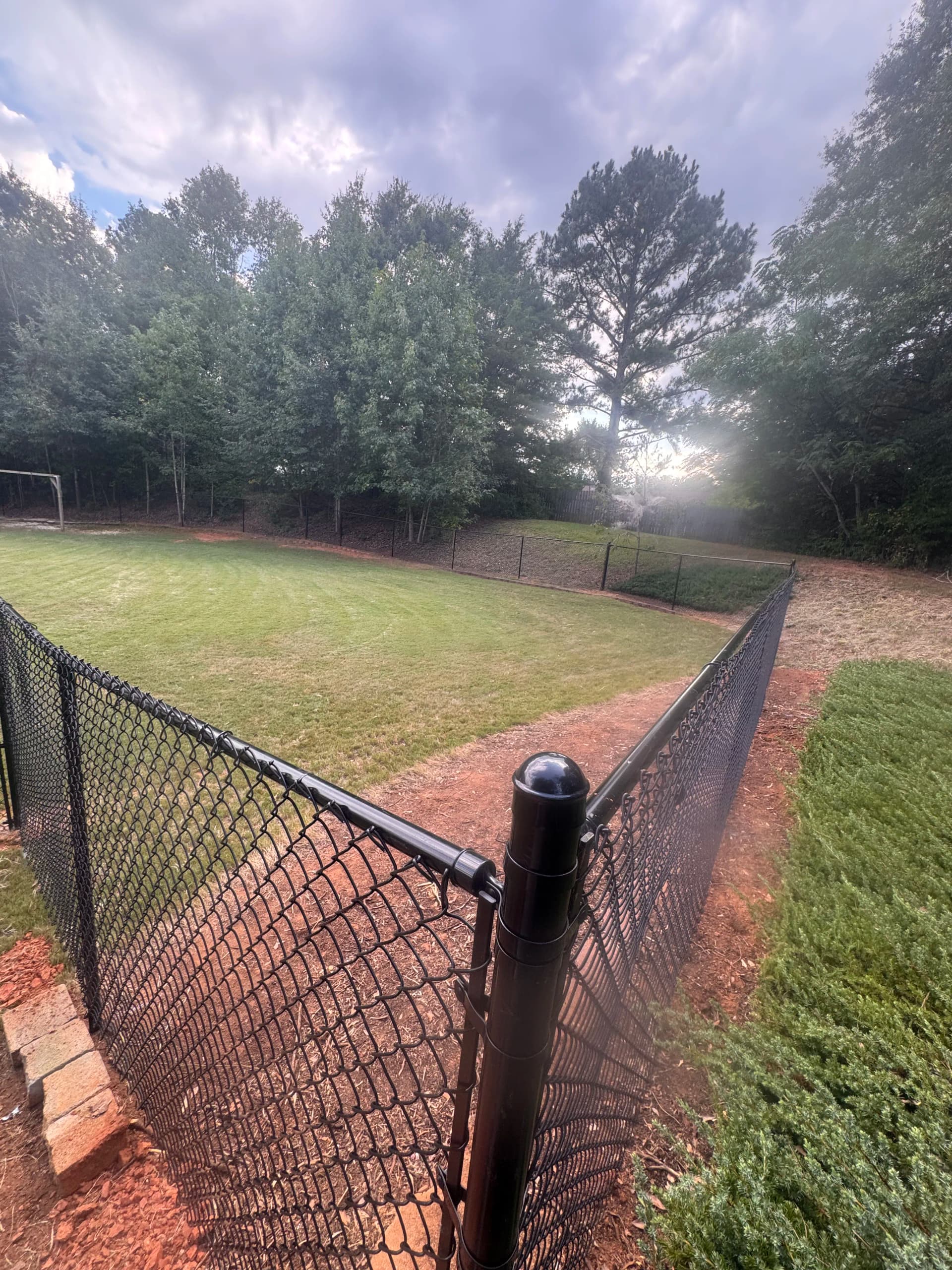 Gallery photos for 5-Foot Black Vinyl-Coated Chain Link Fence That Delivers: Image #1
