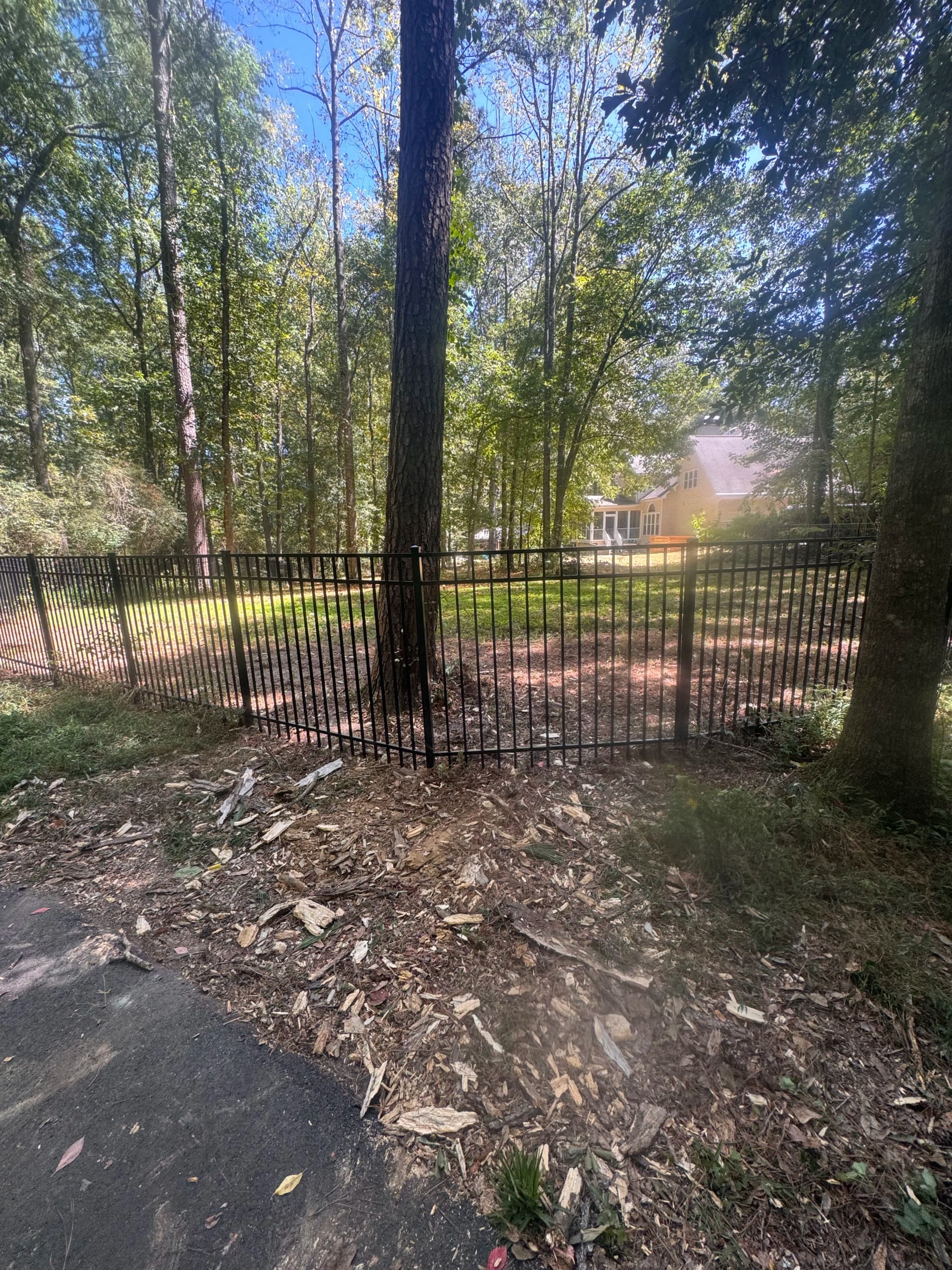 Gallery photos for Storm Damage Aluminum Fence Repair in Peachtree City: Image #2